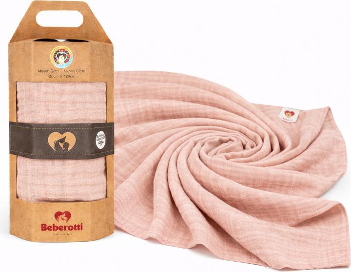 Actual product image Beberotti Organic Muslin Swaddle Blanket (120 cm, 120 cm)