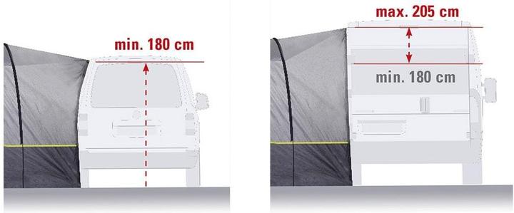 Produktbild High Peak Buszelt Trento 2.0 lightgrey-darkgrey-lime (Kuppelzelt, 9.10 kg, 2 Personen)