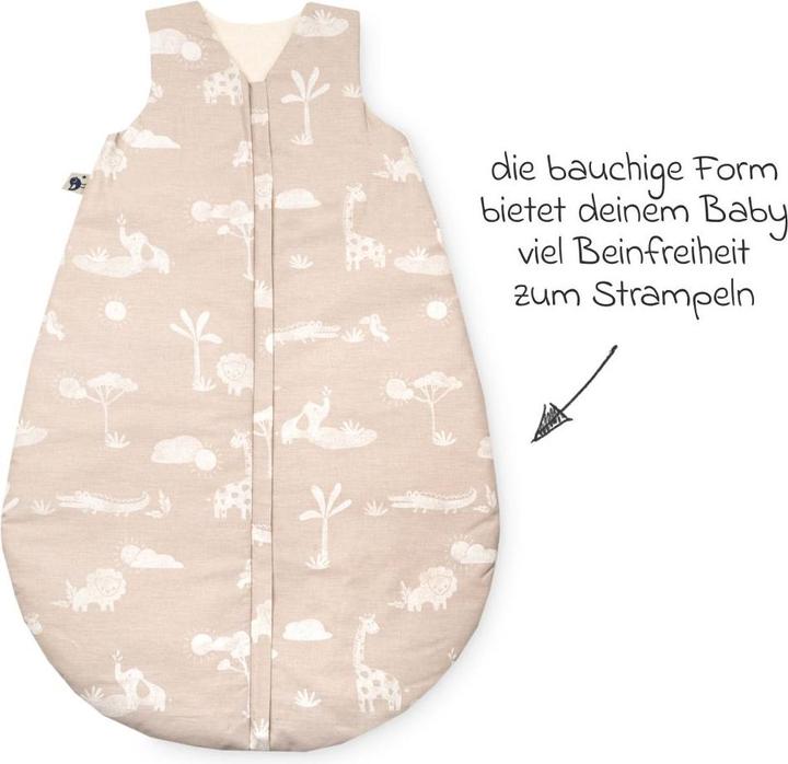 Produktbild Julius Zöllner Baby-Ganzjahresschlafsack Organic Jungle Dream 80 cm (80 cm, 2.5 TOG, Ganzjahr)