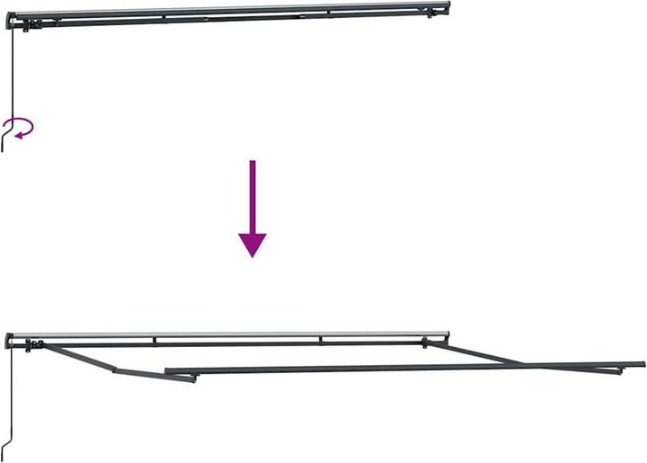 Actual product image vidaXL Einziehbare Markise (3 m)