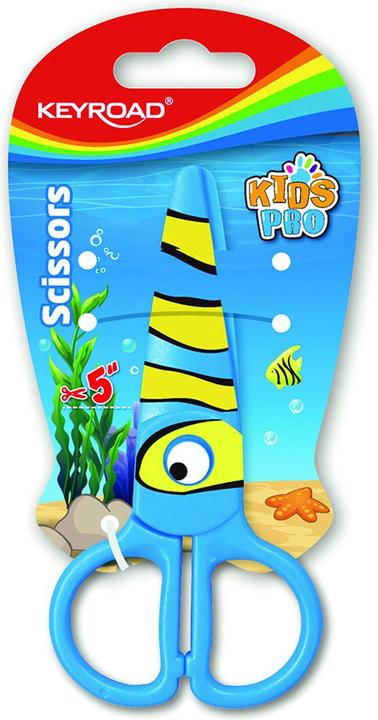 Keyroad Schulschere, 5", sicher, fisch, blister (15.60 cm)