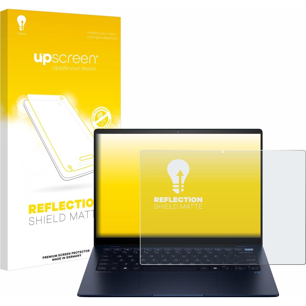 upscreen Schutzfolie Displayschutz Displayschutzfolie Folie Matt Entspiegelungsfolie (14"), Notebook Schutzfolie