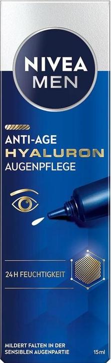 Actual product image NIVEA MEN Men Hyaluron Anti-Age Eye Cream (Eye Care Cream, 15 ml, Day + Night)