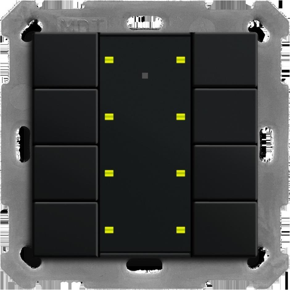 MDT Pulsante, Pulsante + Interruttore, Nero