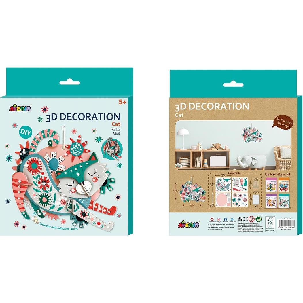Thumbnail - Avenir 3D Dekoration Katze