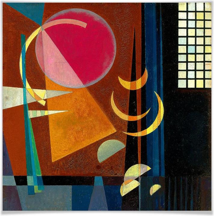 Actual product image Trenddeko Kandinsky - Sharp and calm (100 x 100 cm)