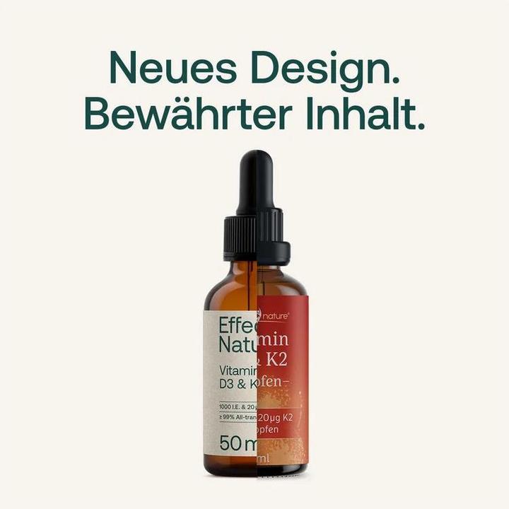 Immagine prodotto Effective Nature Vitamin D3 K2 Öl (Olio, 50 ml)