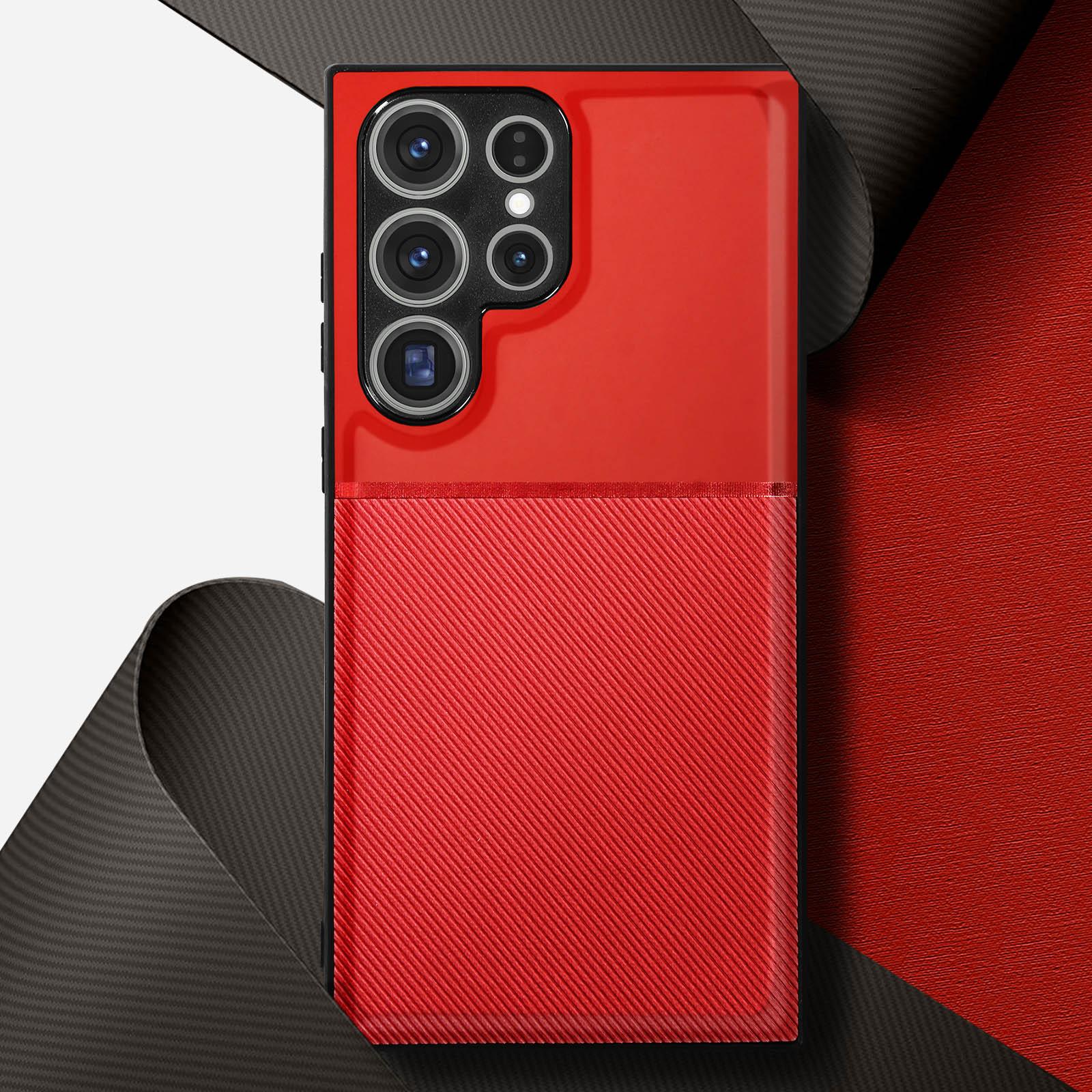 Avizar Noble Series (Samsung Galaxy S23 Ultra), Smartphone Hülle, Rot