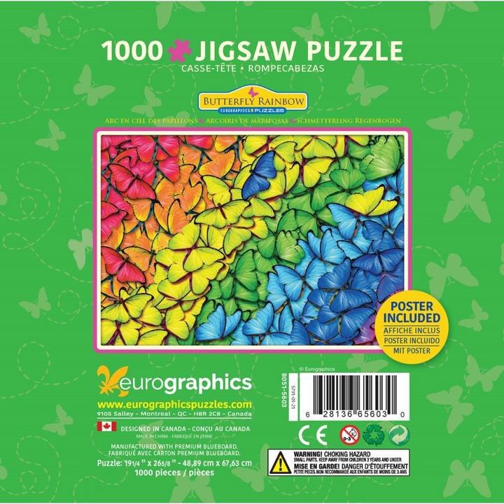 Immagine prodotto Eurographics Scatola di puzzle arcobaleno farfalla (1000 pezzi)