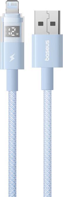 Image du produit Baseus USB-A to Lightning Kable Display 2, 12W, 2.4A, 2m, Blue (2 m, 12 W)
