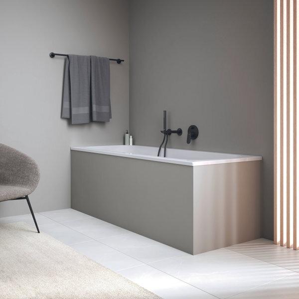 Actual product image Duravit Qatego bathtub, built-in, 1700x700x480mm, acrylic, 1 backslide, white (170 cm, 70 cm)