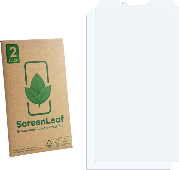Produktbild ScreenLeaf Schutzfolie für Hytera PNC460 nachhaltiger Displayschutz Display Schutz Folie Klar Transparent
