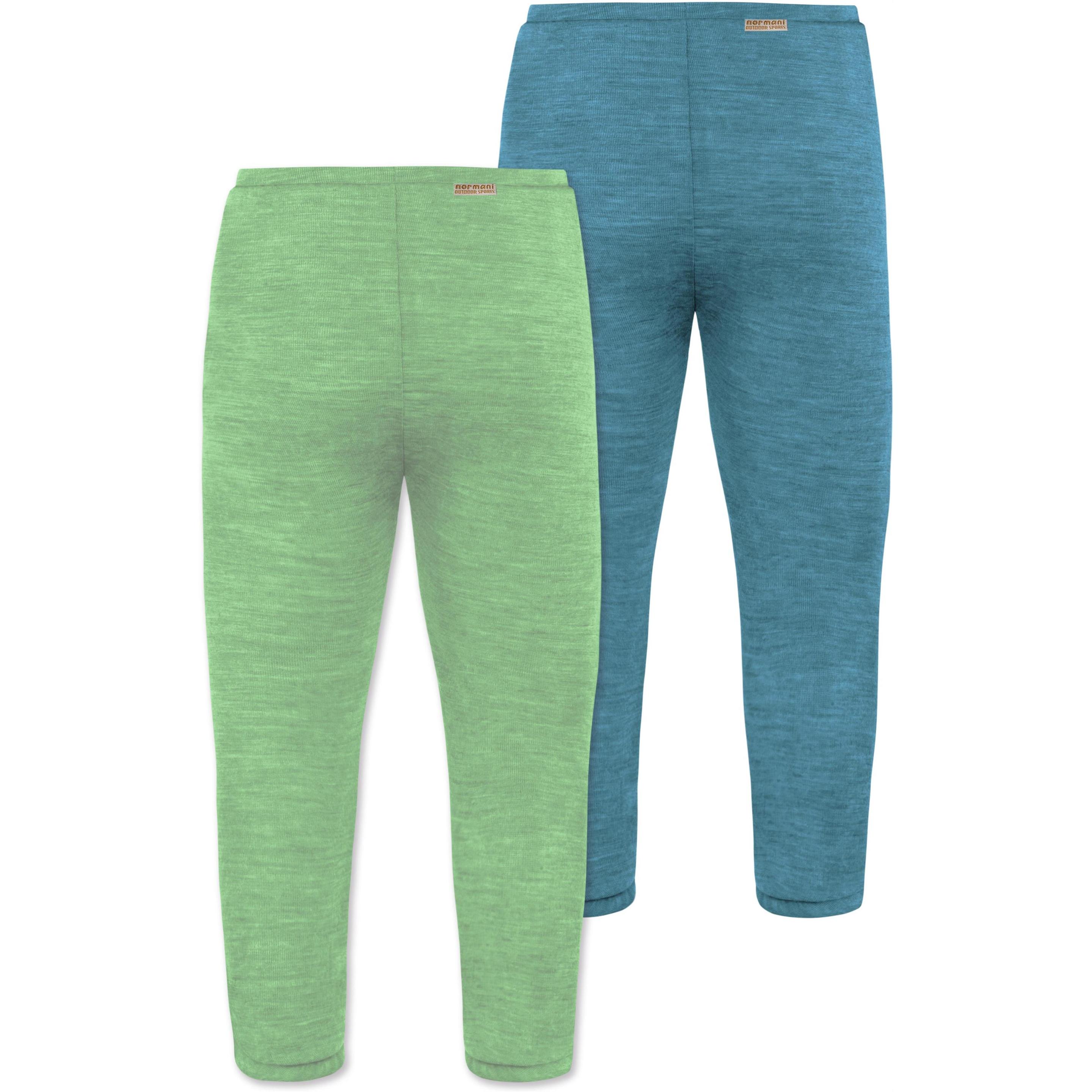 Thumbnail - Normani, Herren, Funktionsunterhose, 2er Pack Baby Merino Unterhose mit Füssen - 9539 (62), Blau, 62