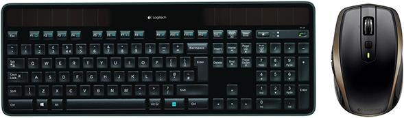 Actual product image Logitech Solar Keyboard K750 + MX Anywhere 2