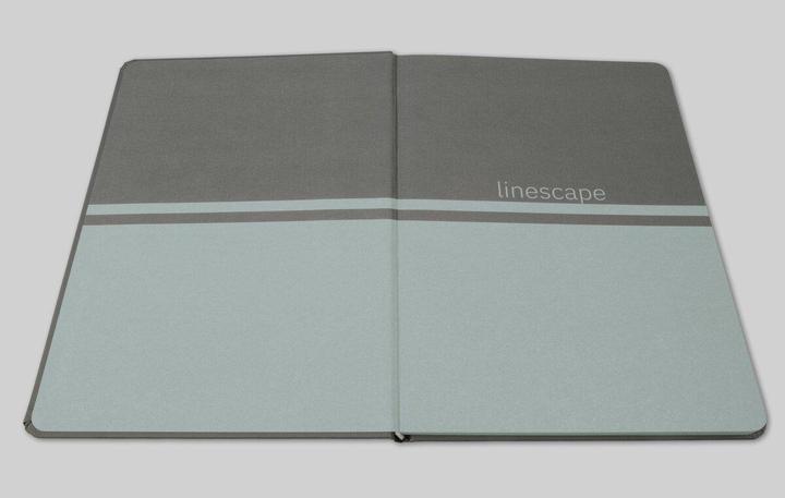 Immagine prodotto Sigel Notizbuch A5 Linescape dunkel-/hellgrau (A5, Righe, Copertina rigida)