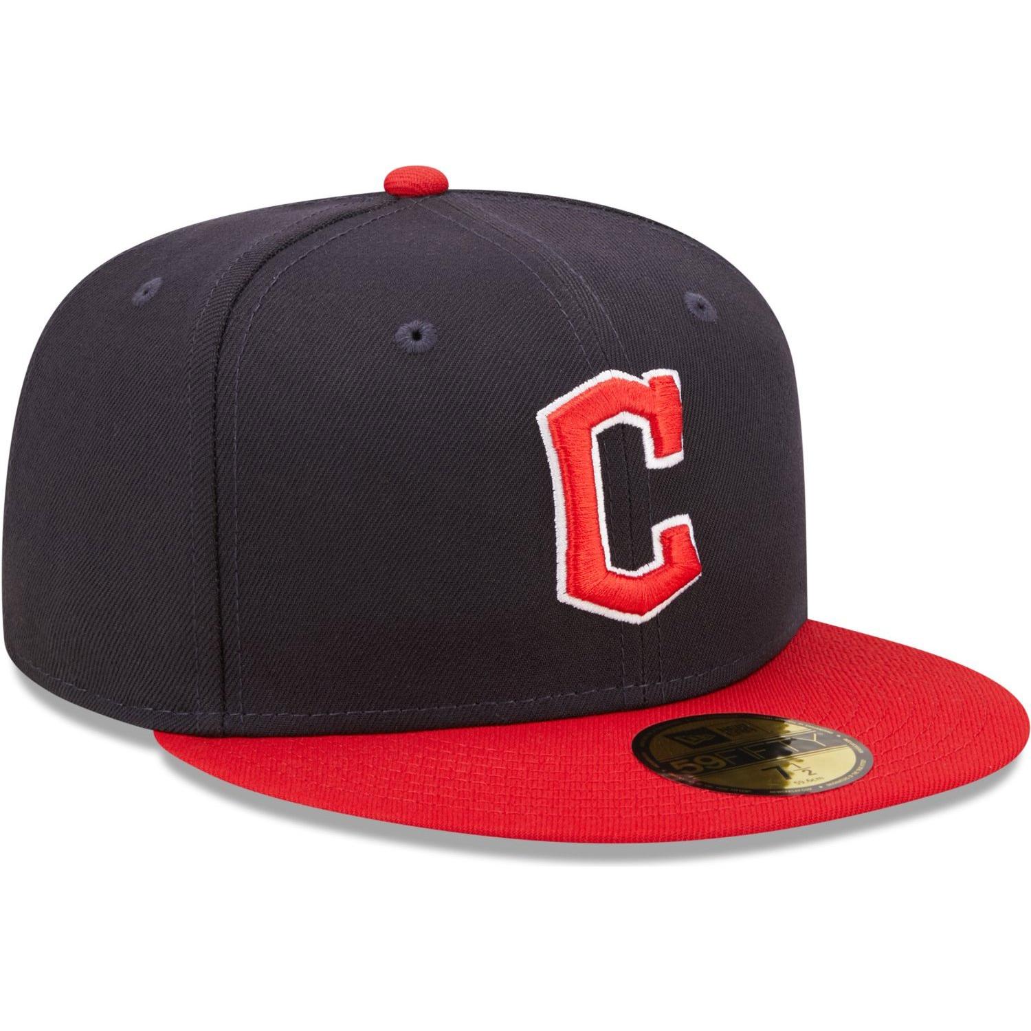 New Era, Herren, Cap, 59Fifty Cap - AUTHENTIC Cleveland Guardians - 7 1/8, Blau, (7 1/8)