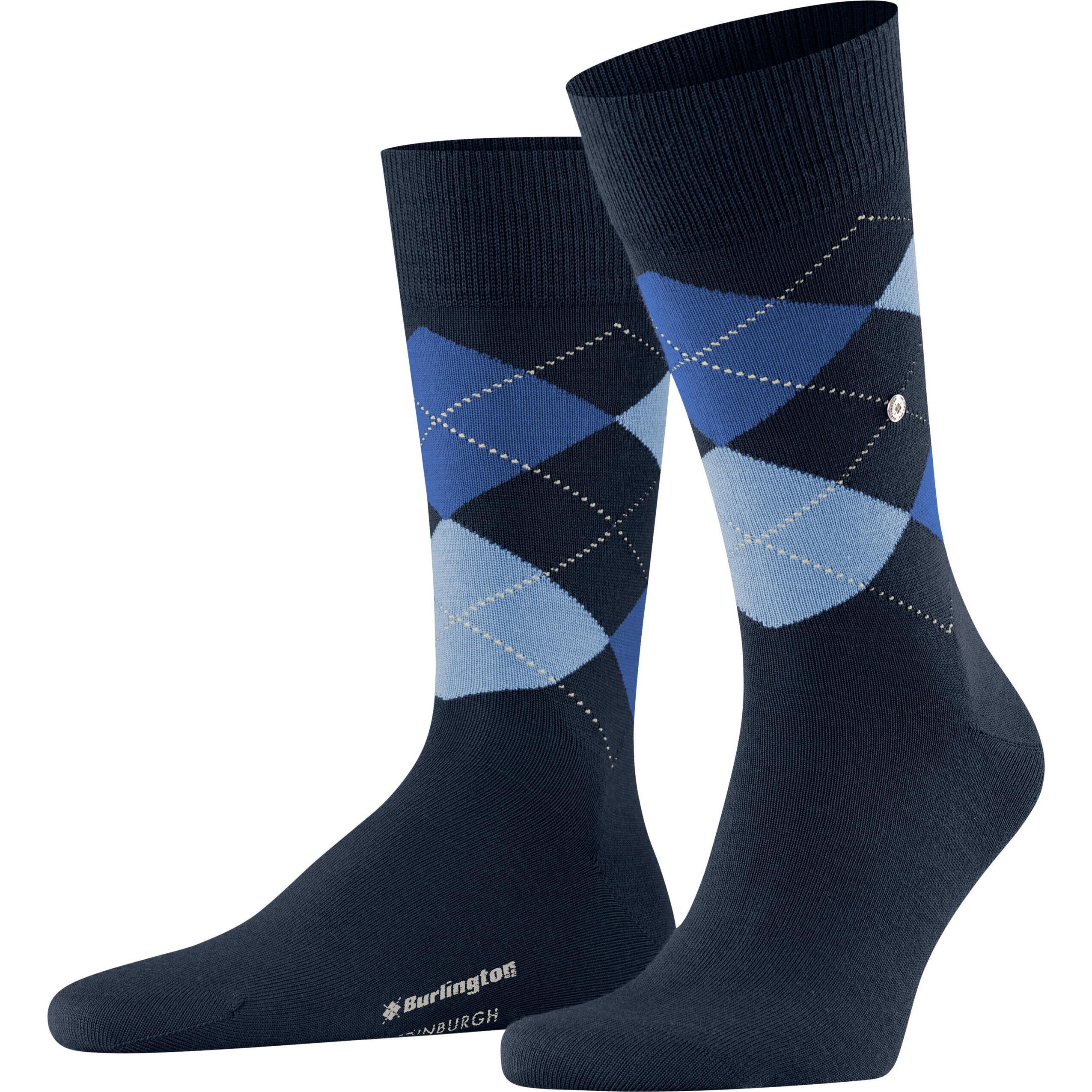 Burlington, Herren, Socken, Edinburgh SO, Blau, (Einzelpack, 40 - 46)