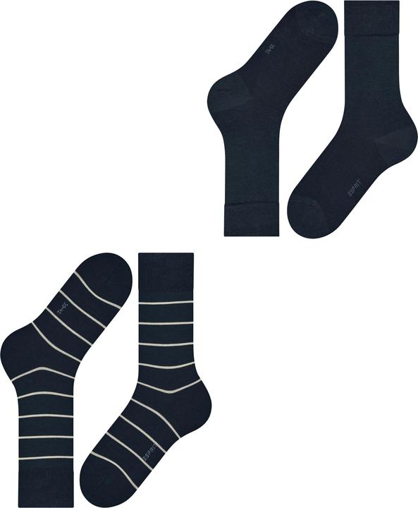 Produktbild Esprit Modern Stripe 2-Pack Baumwollsocken (2er Pack, 39 - 42)