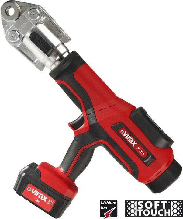Virax Presszange Viper P25+ inkl. Akku (3 Ah) und Ladegert ohne Pressbacke