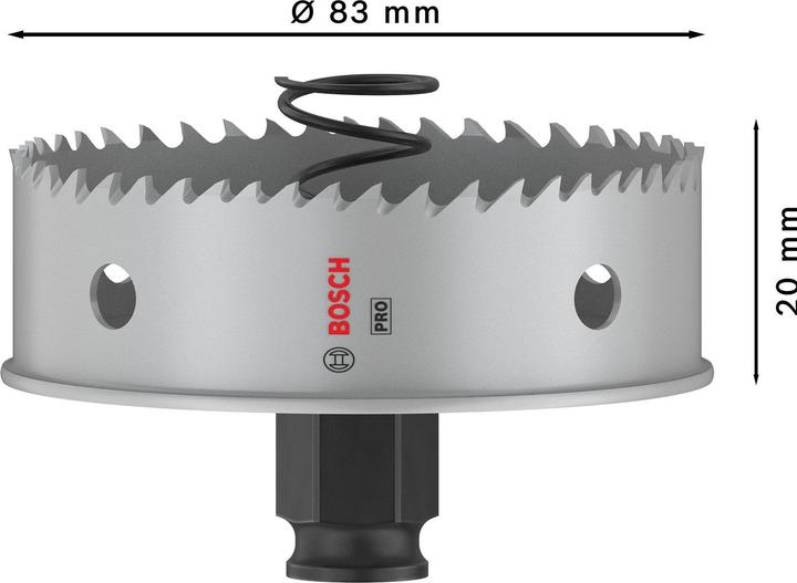 Productafbeelding Bosch Professional Zubehör PRO Plaatmetaal PC Plus gatenzaag, 83 mm (83 mm)