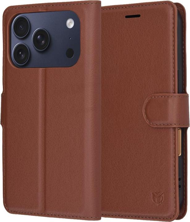 Produktbild Techsuit - Leather Folio - iPhone 17 Pro - Brown (Apple iPhone 17 Pro)