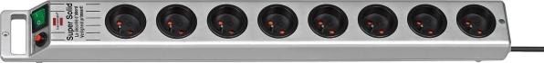 Immagine prodotto Brennenstuhl Super-Solid 8way, 2.5m (polycarbon) (8 x, CEE 7/5, 2.50 m)