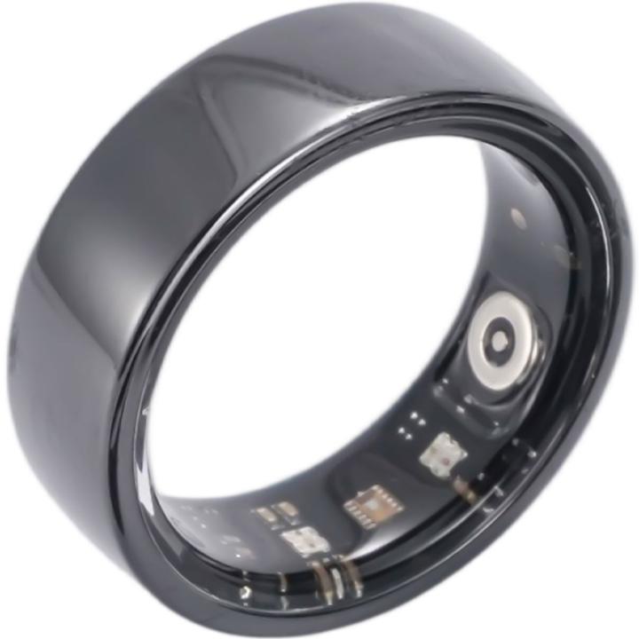 Actual product image Ideoon Smart Ring, schwarz, Keramik, inkl. Ladebox, Grösse 60 (60, Black)