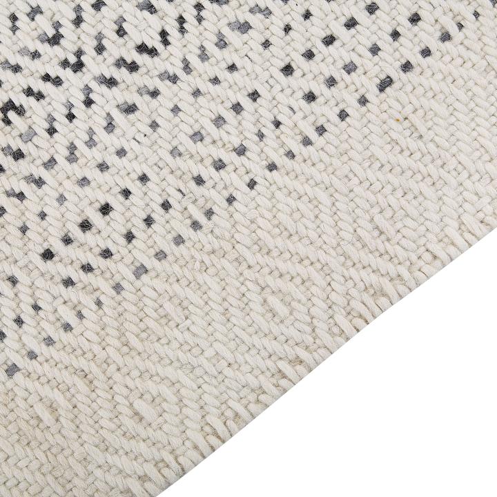Image du produit Beliani Tapis en laine blanc/gris 160 x 230 cm OMERLI (160 x 230 cm)