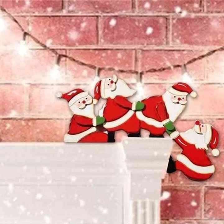 Produktbild Cbx Weihnachtsdeko purzelnde Weihnachtsmänner für Türrahmen