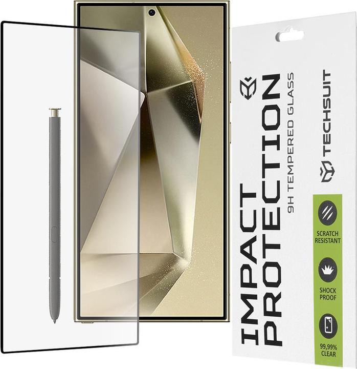 Produktbild Techsuit - 111D Full Cover / Full Glue Glass - Samsung Galaxy S24 Ultra - Black (Samsung Galaxy S24 Ultra)