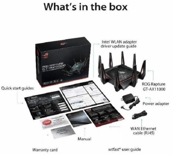 Actual product image ASUS GT-AX11000 Gaming Router WiFi 6