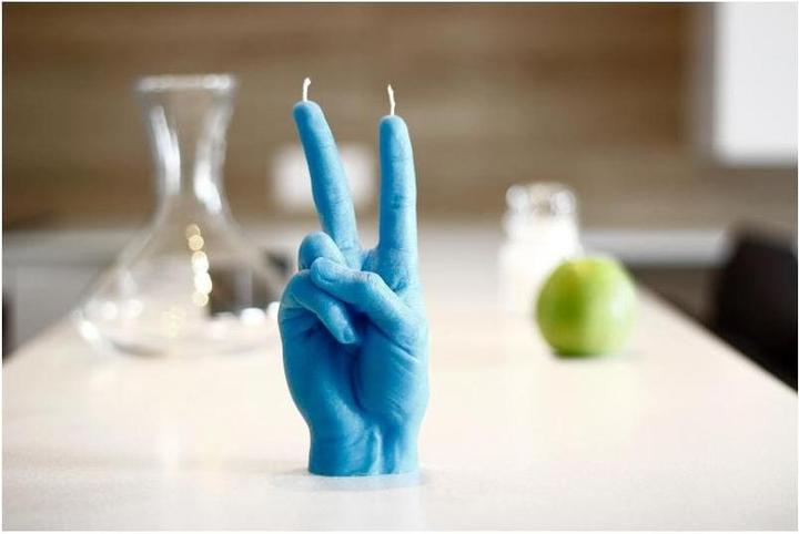Produktbild Candle Hand Victory (1 Stk.)