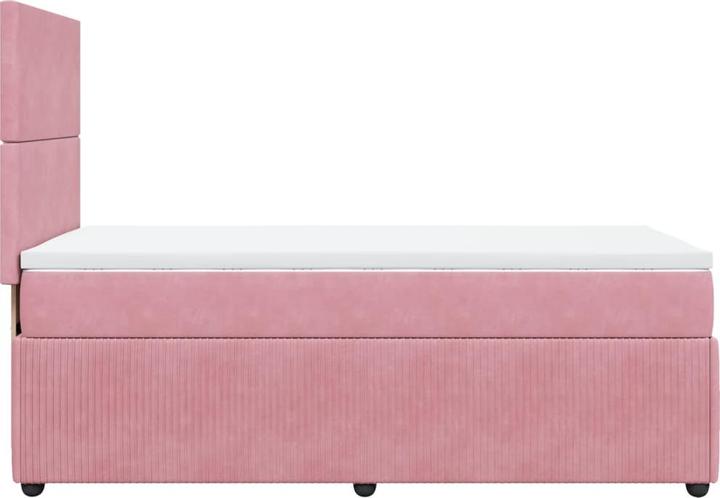 Produktbild vidaXL Bo x springbett mit Matratze 140 x 200 cm Samt (140 x 200 cm)