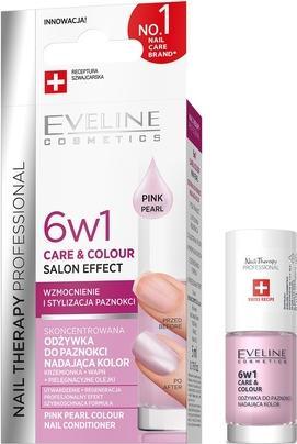 Productafbeelding Eveline 6 in 1 Verzorging & Kleur Roze Parel Nagel Conditioner 5ml Salon Effect (5 ml)
