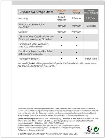 Productafbeelding Microsoft Office Home & Student 2019 (1 Gebruiker, onbeperkt)