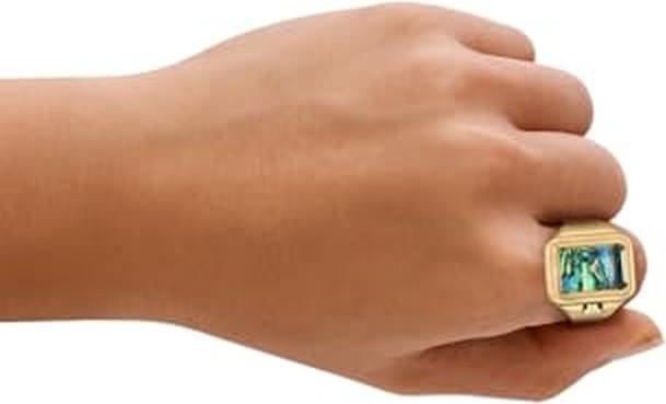 Produktbild Fossil RAQUEL WATCH RING Dames Horloge 14 mm - Goudkleurig (14 mm)