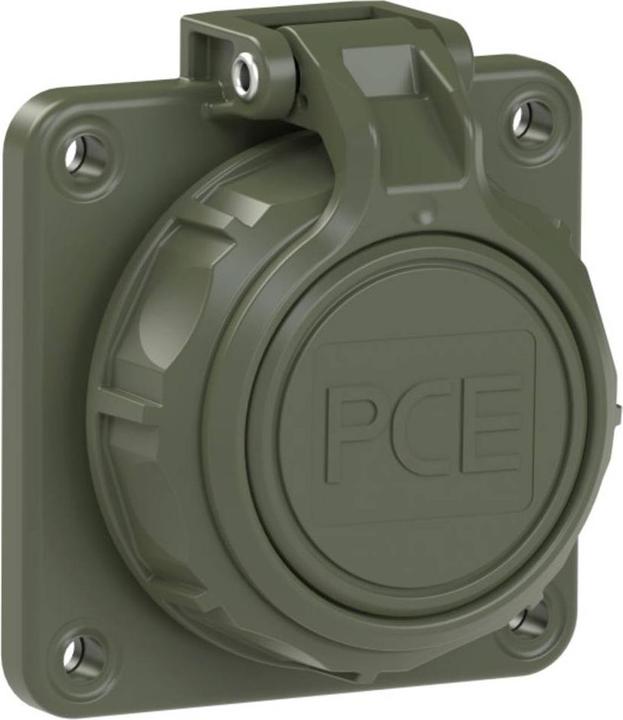 PCE PC Electric 20352-8u Schutzkontaktkupplung PA6, ABS, PC 250V Bronze-Grün (matt) IP66, IP68