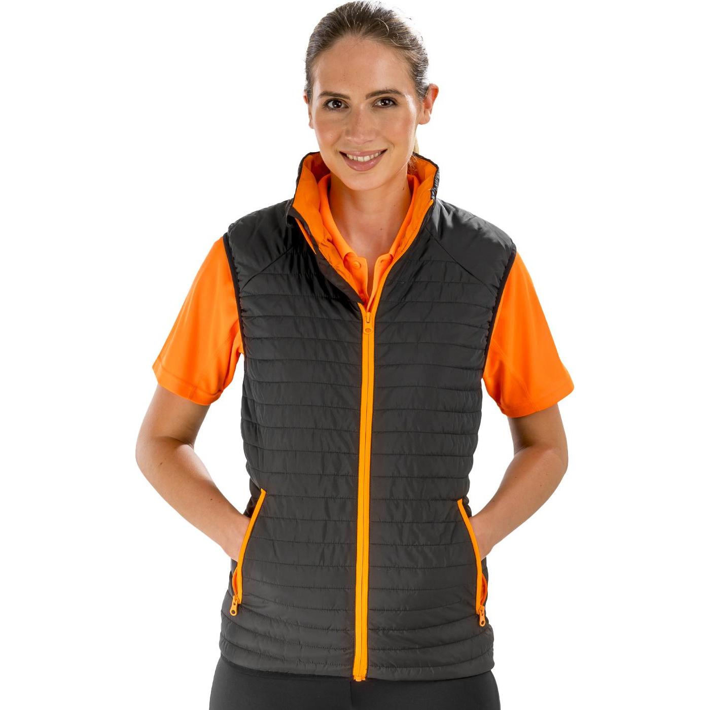 Thumbnail - Regatta, Herren, Weste, Daunenweste, Schwarz, Orange, (M)