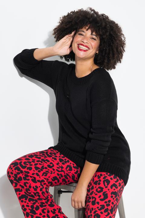 Immagine prodotto Angel of Style Pullover, Loose Fit, Destroyed-Look (46, 48)