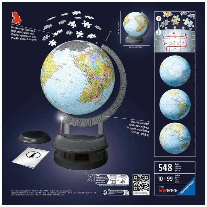 Actual product image Ravensburger Globe with light (540 pieces)