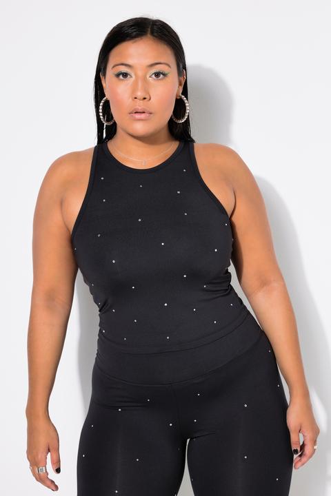 Immagine prodotto Studio Untold Crop top dal taglio aderente con applicazioni brillanti (50, 52)