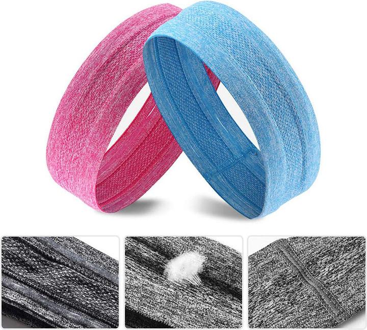 Image du produit Hurtel Bandeau élastique en tissu pour la course à pied fitness bleu
