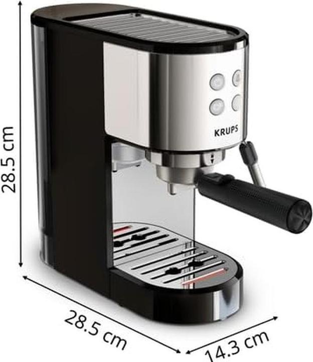 Krups XP4418 Virtuoso Essential Espresso Siebträger, Kaffeemaschine