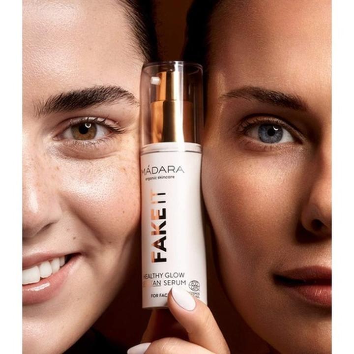 Actual product image Madara Self Tan Milk FAKE IT Healthy Glow Self Tan Serum "Màdara self tanner for the face". (Self tanning serum, 30 ml)