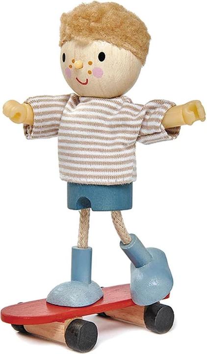 Actual product image Tender Leaf Toys Edward & Skateboard