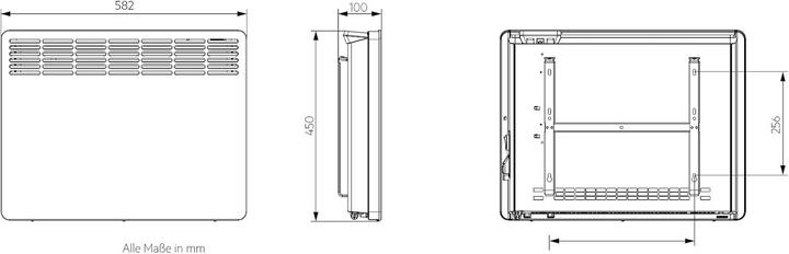 Produktbild AEG Haustechnik WKL 1505, 1500 W Wandkonvektor für ca. 18 m², mit Stecker (1500 W)