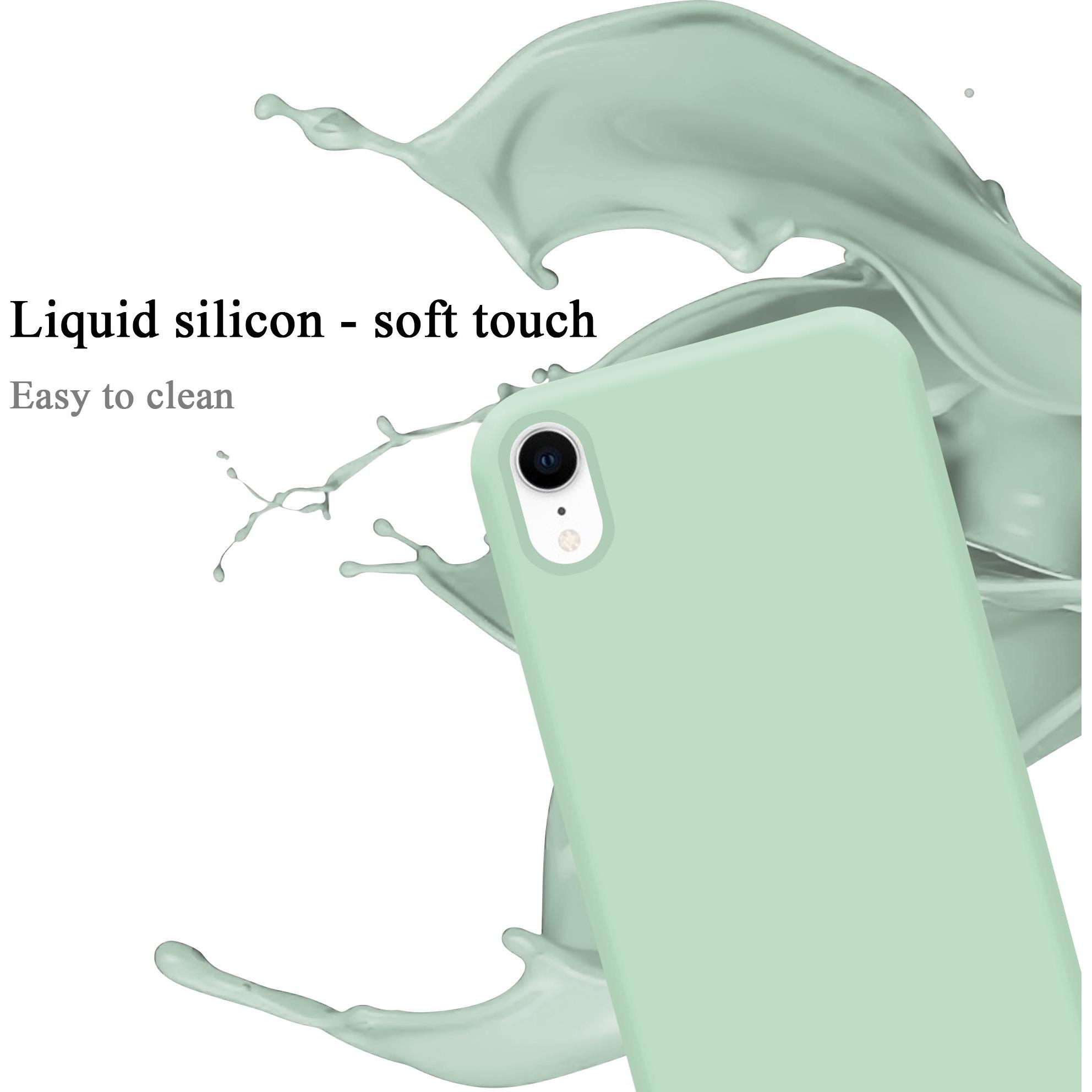 Thumbnail - Cadorabo TPU Liquid Silicone Case Cover (Apple iPhone XR), Smartphone Hülle, Grün