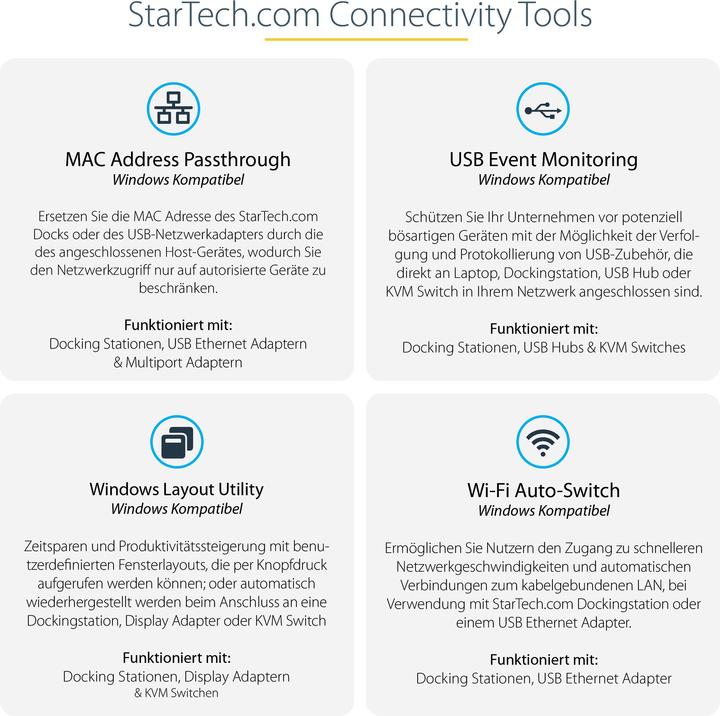 Actual product image StarTech 116N-USBC-DOCK (USB-C, 3 Ports)