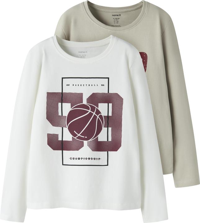 Immagine prodotto Name it 2er-Pack Oberteil mit langen Ärmeln (122, 128)