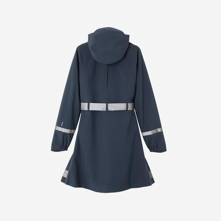 Produktbild Btwin Regentrenchcoat City 940 wasserdicht Damen marineblau (S)